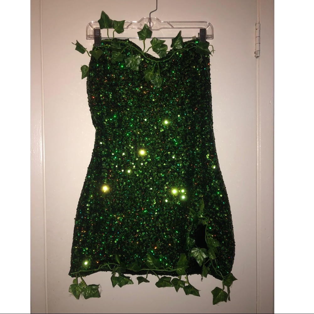 Poison Ivy Strapless Cosplay Dress